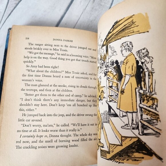 Vintage 50s Donna Parker Hardcover Novels Set of 2 Mystery at Arawak On Her Own - Picture 9 of 15